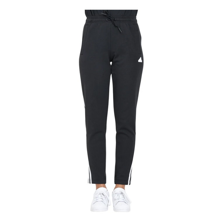 Performance Czarne Slim 3-Stripes Spodnie Adidas