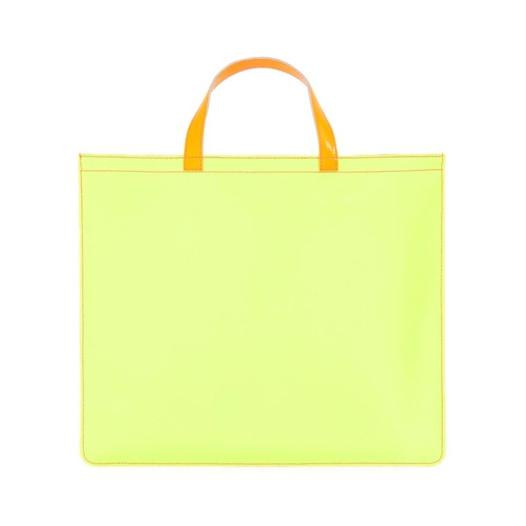 Fluo Skórzana Torba Tote Wyprodukowana w Hiszpanii Comme des Garçons