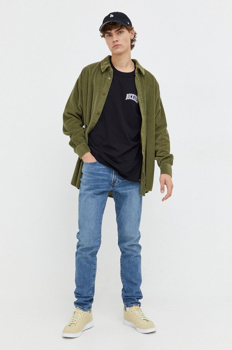 Abercrombie & Fitch jeansy 90'S męskie kolor granatowy