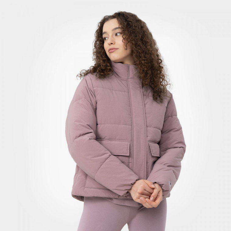 Damska kurtka puchowa pikowana CHAMPION ROCHESTER Jacket - fioletowa