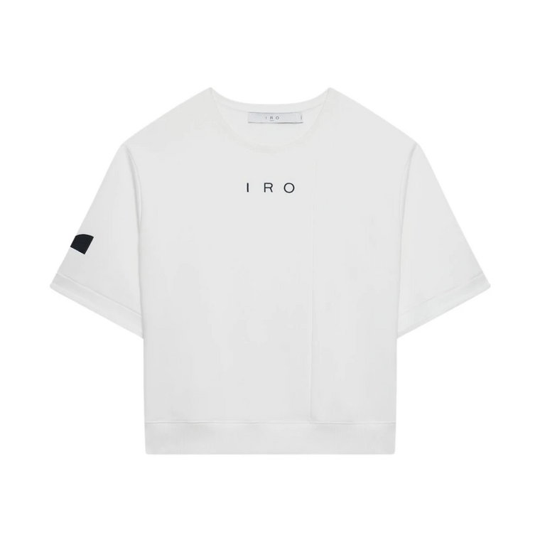 Biała Bluza z Haftowanym Logo IRO
