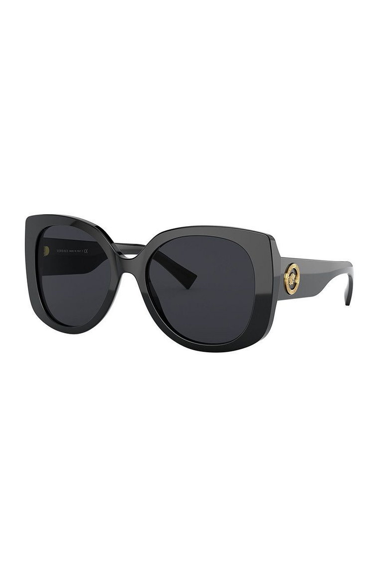 Versace Okulary przeciwsłoneczne damskie kolor czarny 0VE4387