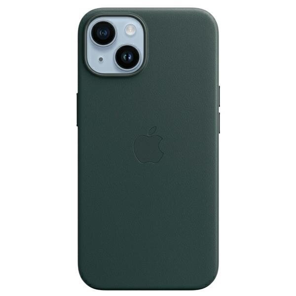 Etui Apple MPP53ZM/A iPhone 14 / 15 / 13 6.1" zielony/forest green Leather Case MagSafe