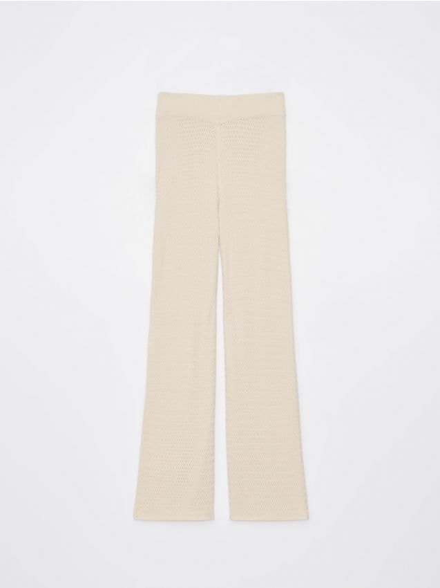 Mohito - Spodnie z wiskozy - kremowy