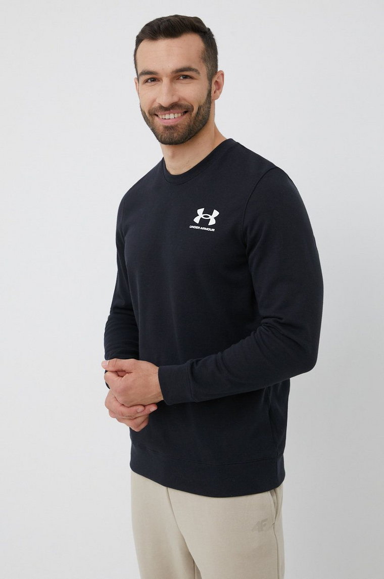 Under Armour bluza 1370404 męska kolor czarny gładka 1370404