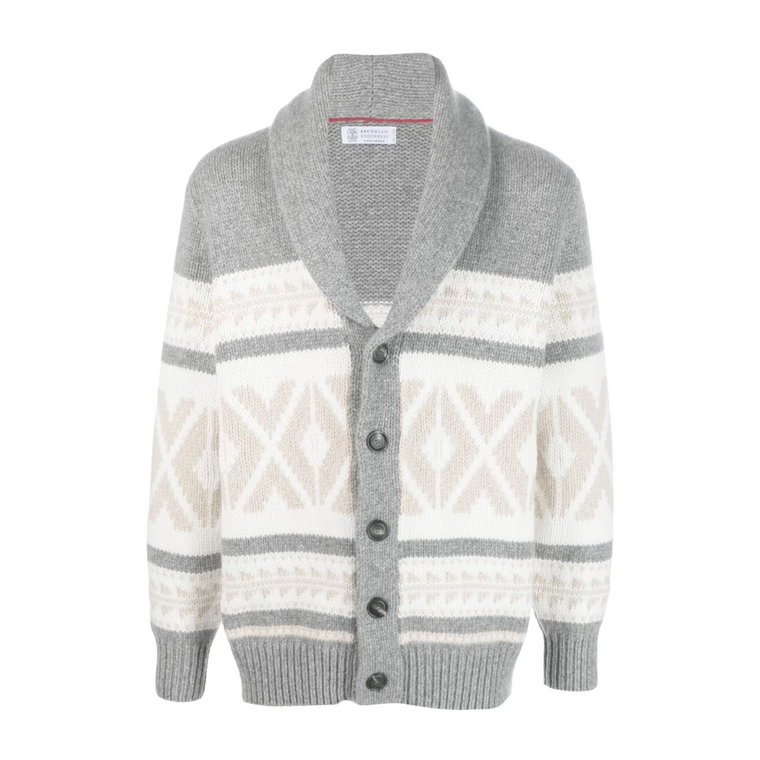 Sweaters w kolorze jasnoszarym Brunello Cucinelli