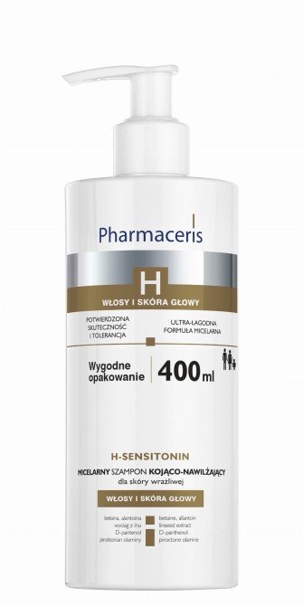 PHARMACERIS H H-SENSITONIN Micelarny Szampon Kojący-Nawilżający Do Skóry Wrażliwej - 400 ml