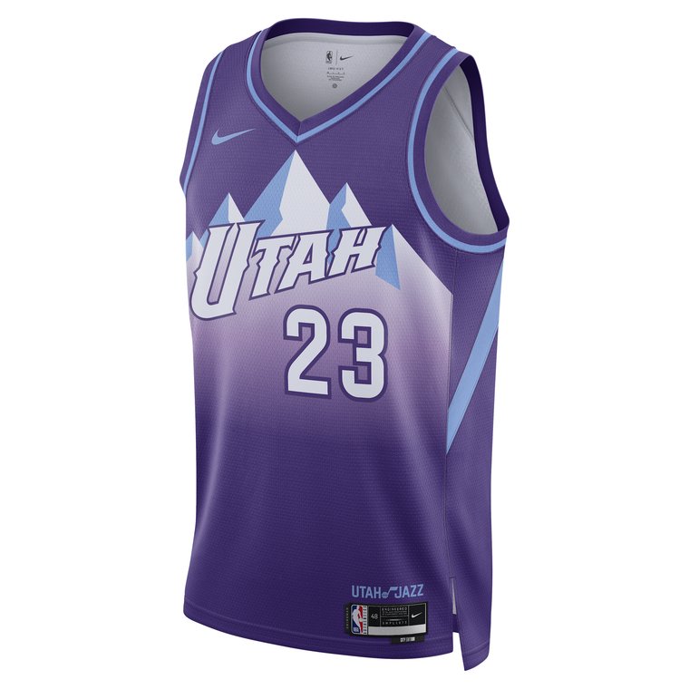 Koszulka męska Nike Dri-FIT NBA Swingman Lauri Markkanen Utah Jazz City Edition 2024/25 - Fiolet