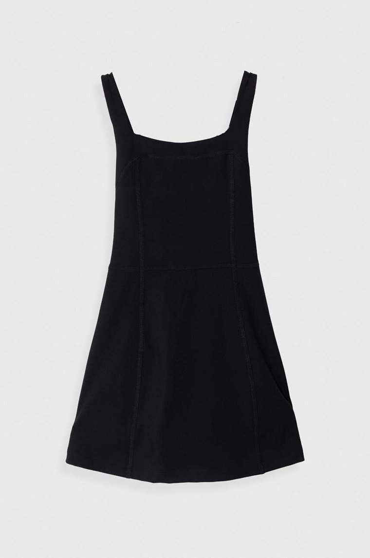 Abercrombie & Fitch sukienka dziecięca kolor czarny mini prosta