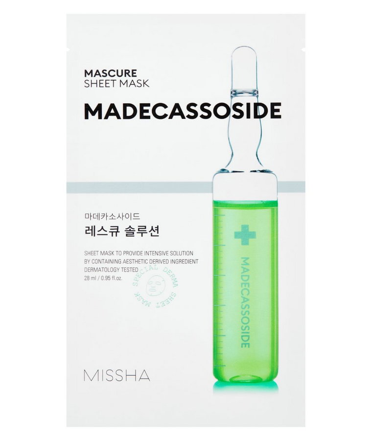 Missha Mascure Rescue Solution Sheet Mask Madecassoside 28ml