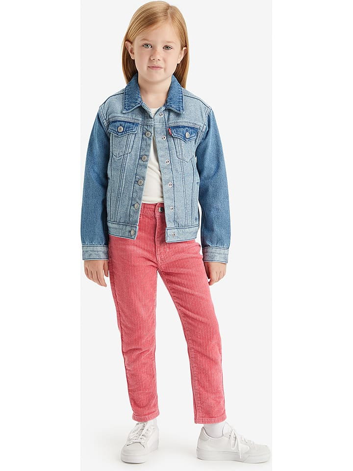 Levi's Kids Spodnie sztruksowe w kolorze różowym