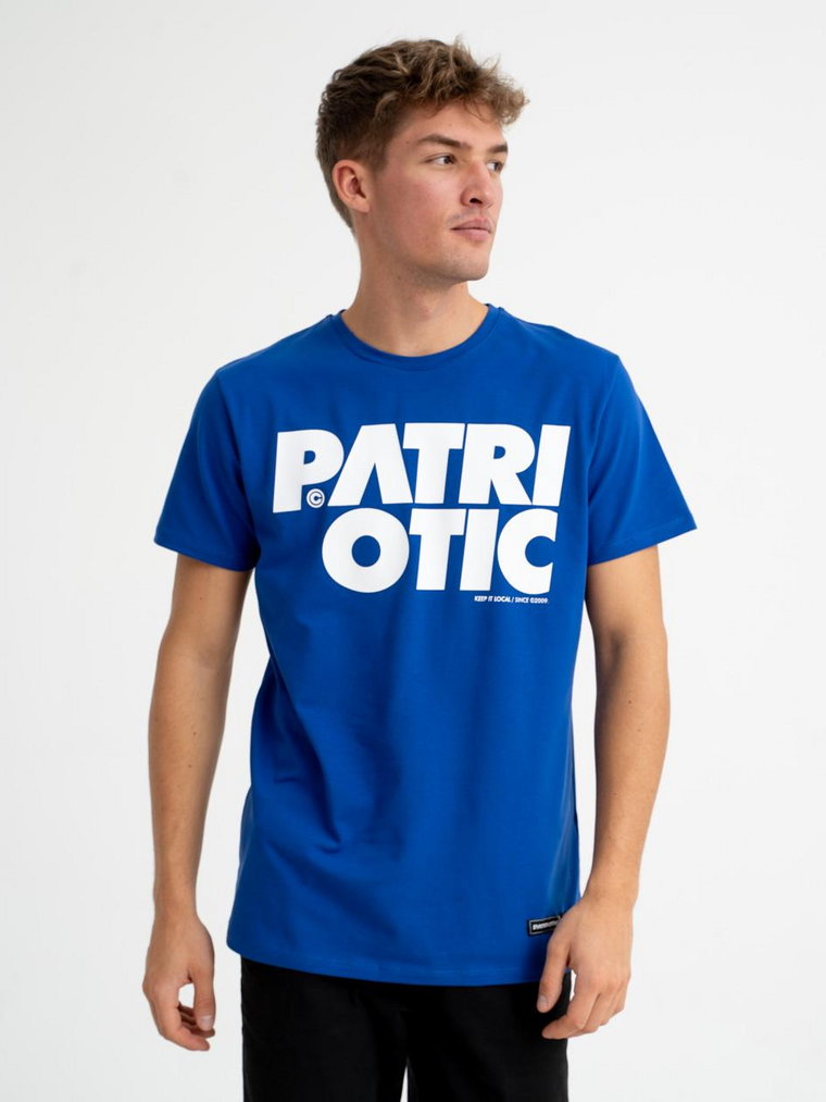 Koszulka Męska Z Krótkim Rękawem Niebieska Patriotic CLS