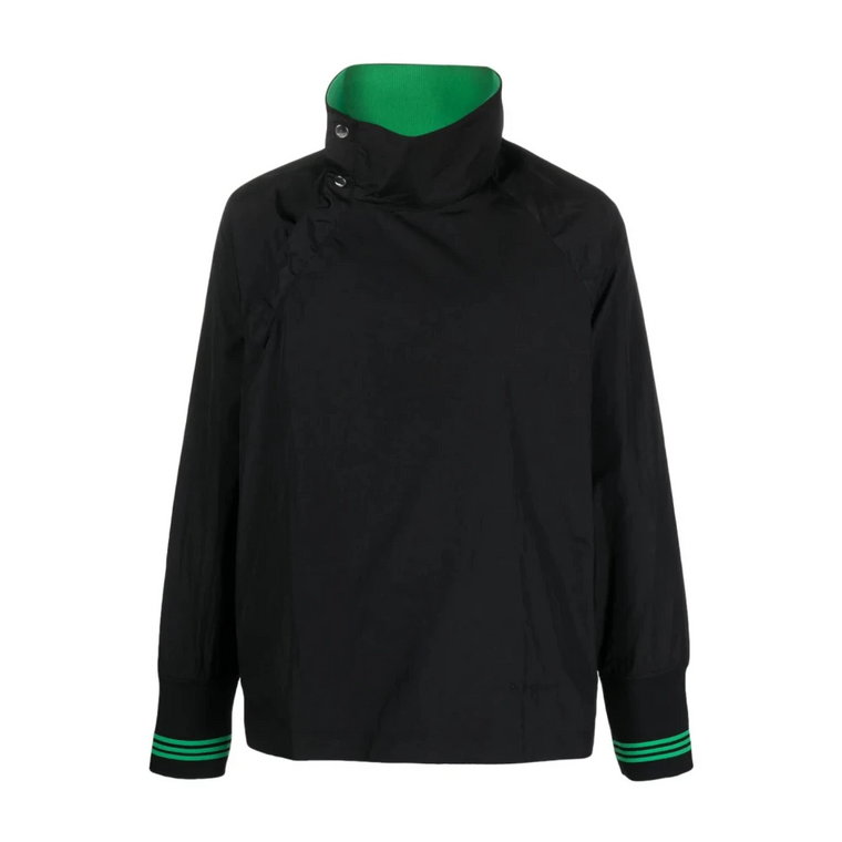 Limitowana edycja czarna bluza z nylonu Adidas