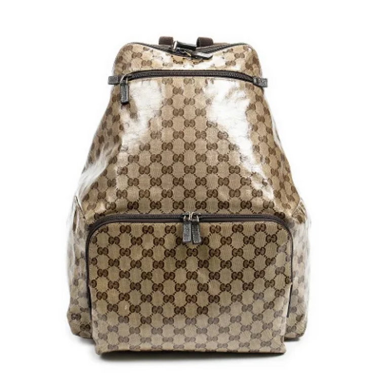 Pre-owned Canvas backpacks Gucci Vintage