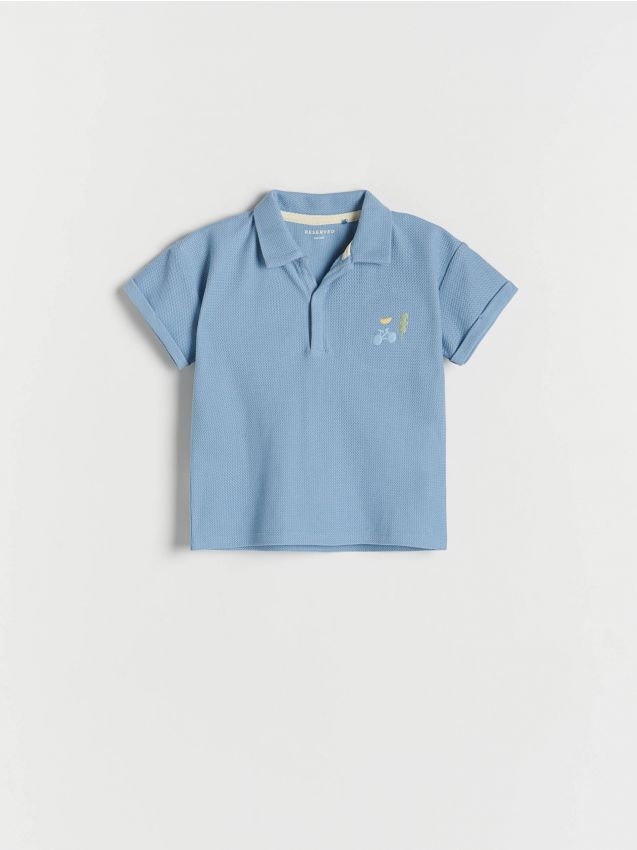 Reserved - T-shirt polo - niebieski