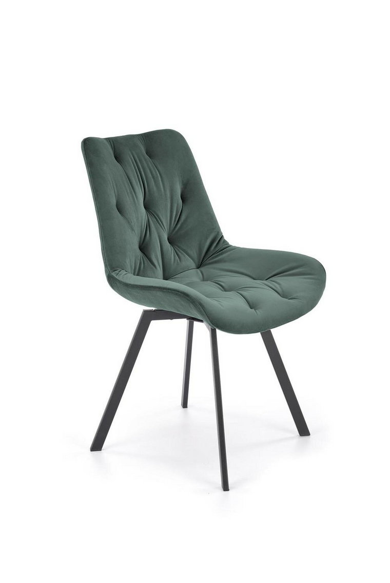 Krzesło Veroniq zielone pikowane