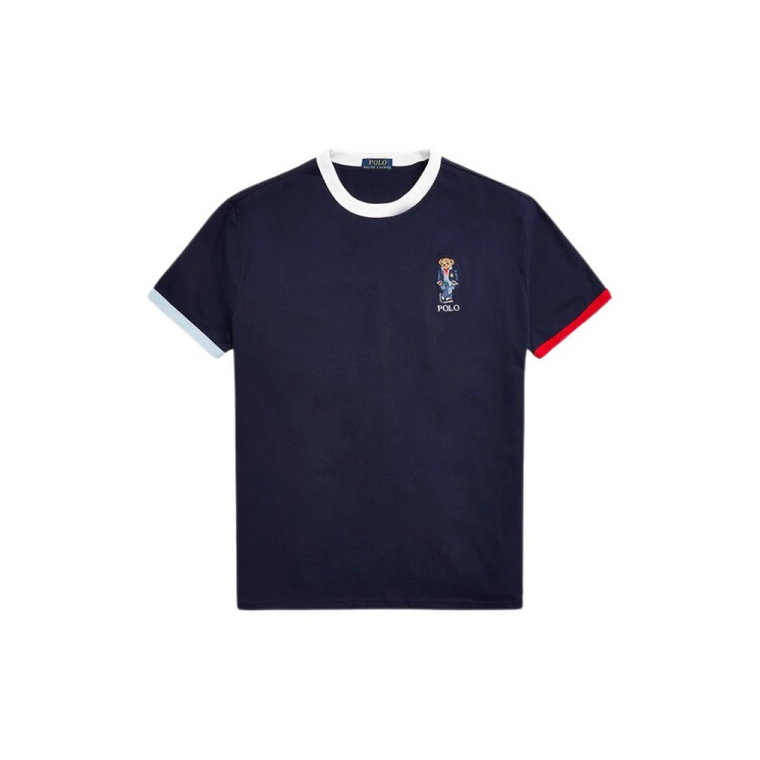 Granatowy T-Shirt Regular Fit Polo Ralph Lauren