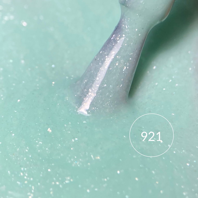 Lakier hybrydowy miętowy z drobinkami 7ml - Mint Touch 921