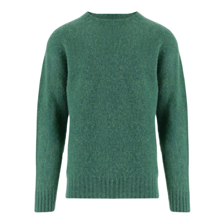 Zielony Sweter z Wełny - Wyprodukowany w Szkocji Howlin'