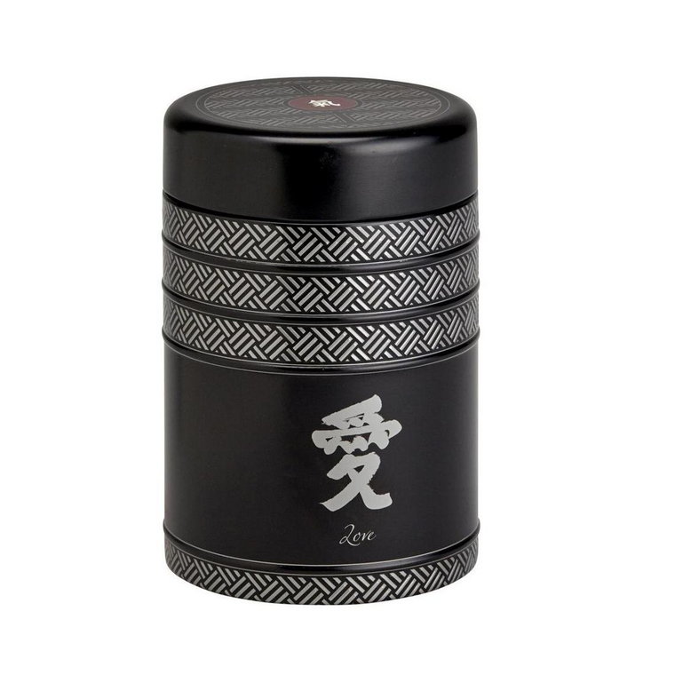Eigenart, Puszka na herbatę Kyoto, litera, czarny, srebrny, 125 g