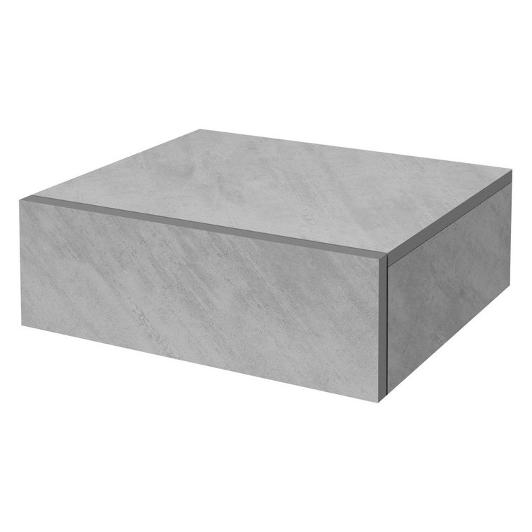 Szafka nocna wisząca 46x30x15 cm szaro-betonowa z MDF z szufladą ML-Design