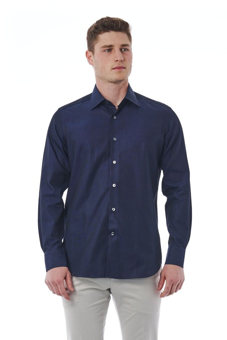 Koszula marki Bagutta model 050_AL 56807 kolor Niebieski. Odzież męska. Sezon: