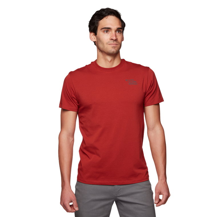 Męska koszulka Black Diamond Desert To Mountain T-shirt red rock - S