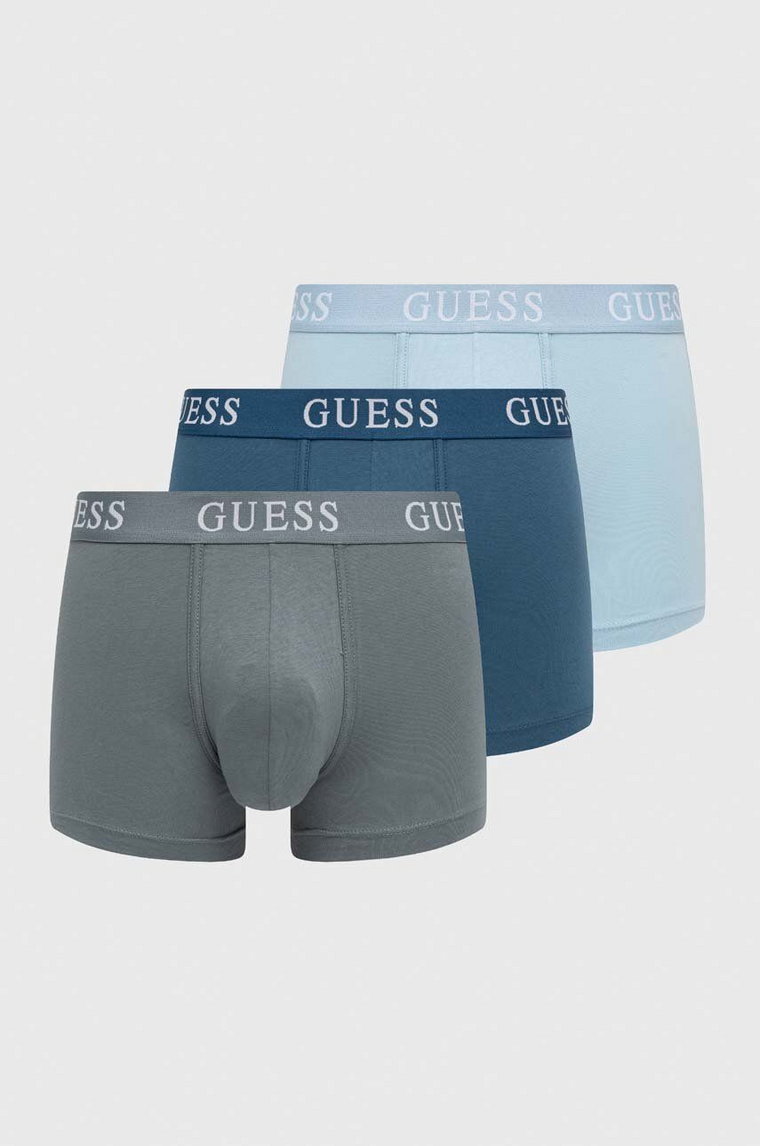 Guess bokserki 3-pack JOE męskie kolor niebieski U4GG03 K6YW0