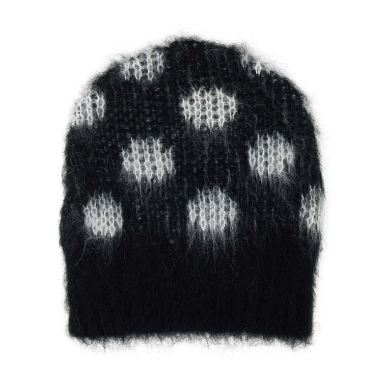 Zdobiona czapka beanie z mieszanki acetatu Marni