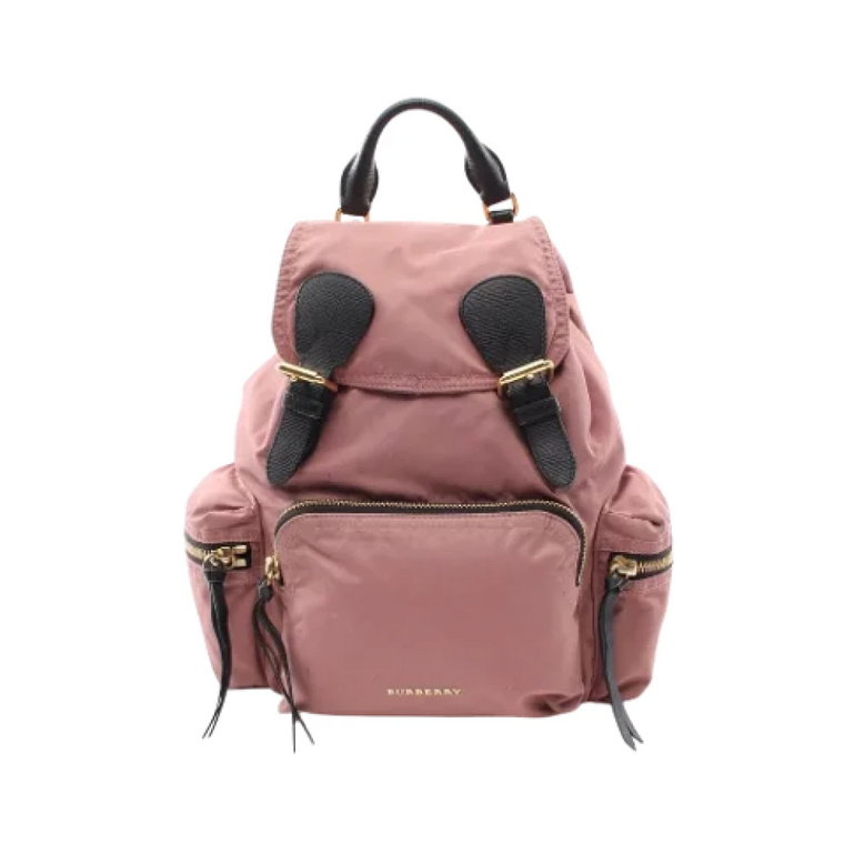 Pre-owned Leather backpacks Burberry Vintage