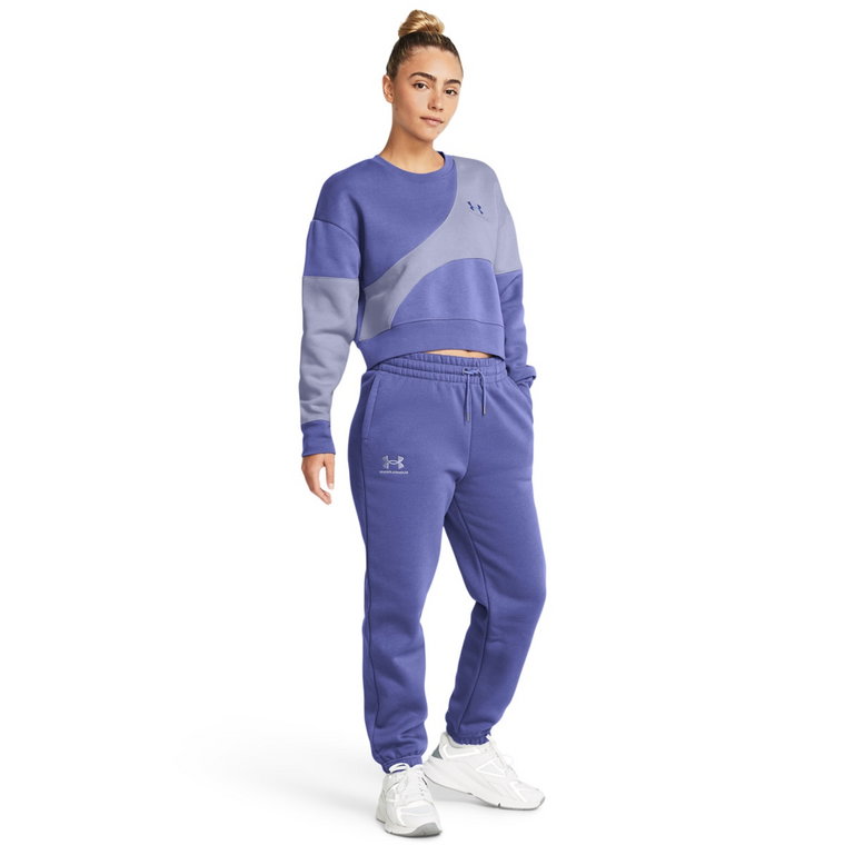 Damskie spodnie dresowe Under Armour UA Icon Fleece Jogger - fioletowe