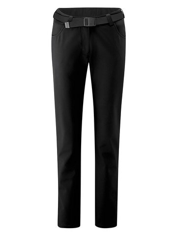 Maier Sports Spodnie softshellowe "Perlit" w kolorze czarnym