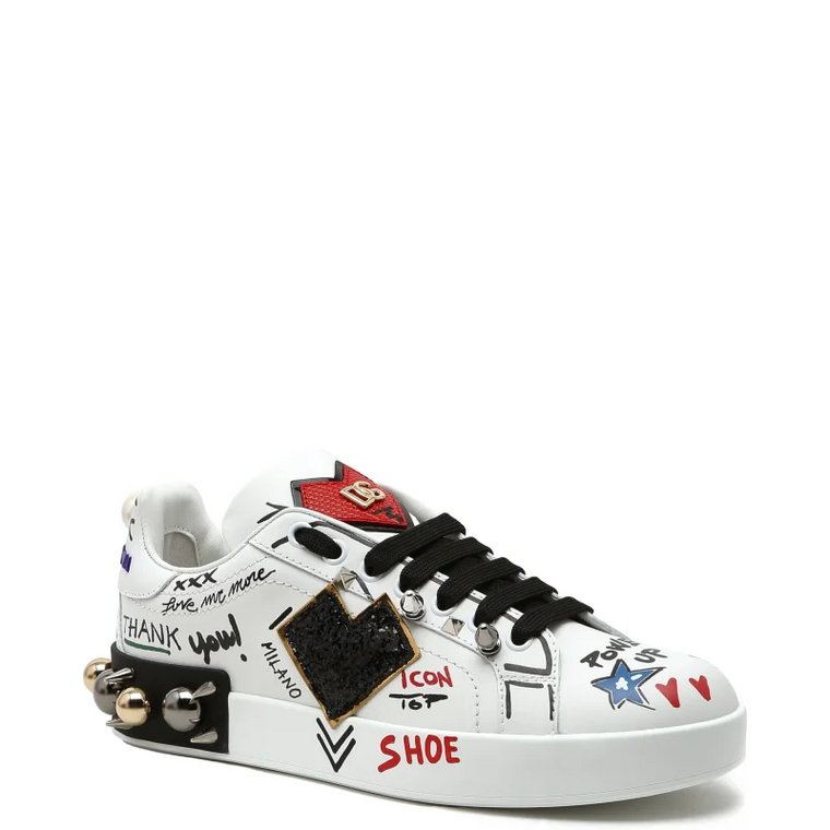 Dolce & Gabbana Skórzane trampki