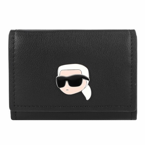 Karl Lagerfeld Ikonik 2.0 Portfel Skórzany 11 cm black