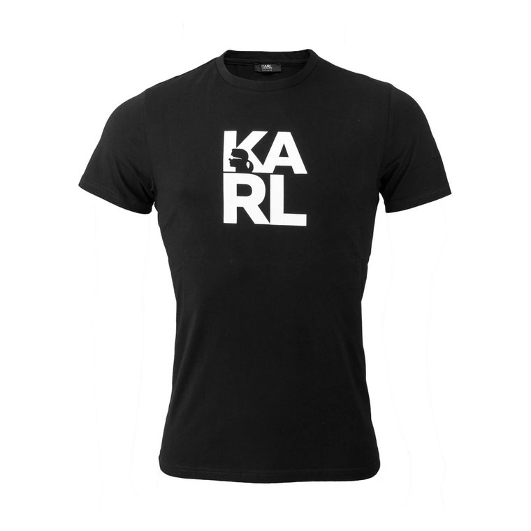 Klasyczny T-shirt z Logo dla Mężczyzn Karl Lagerfeld