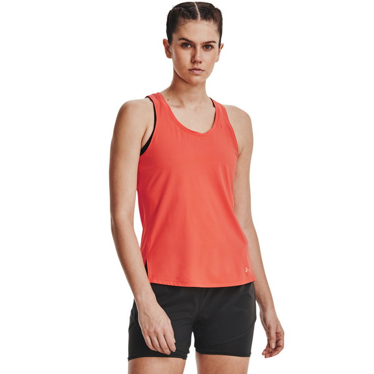 Damski top do biegania UNDER ARMOUR UA IsoChill 200 Laser Tank - pomarańczowy