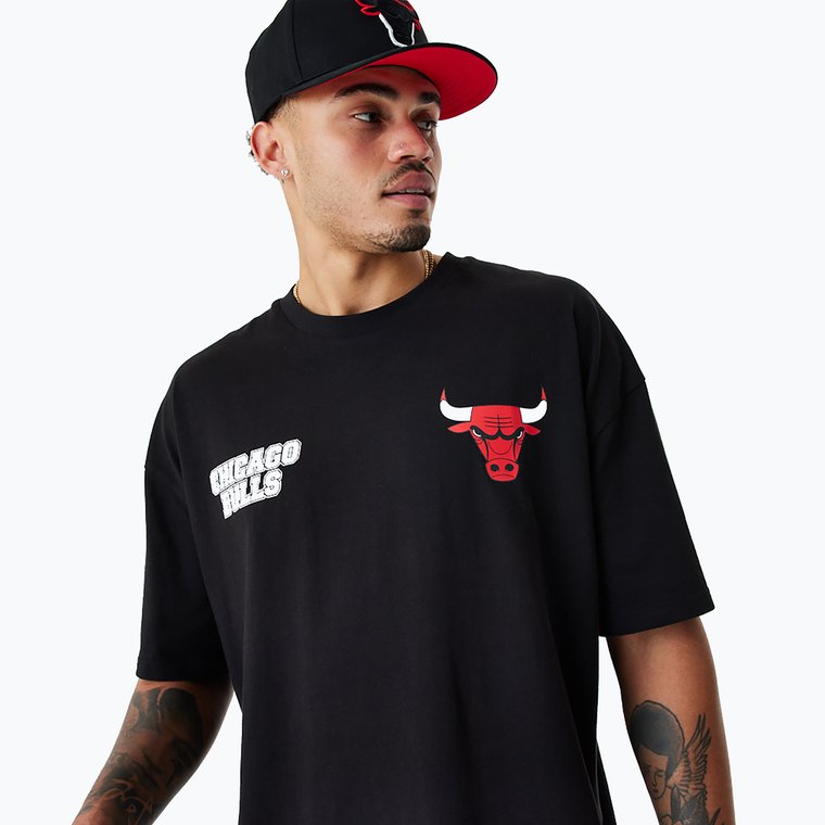 Koszulka męska New Era NBA Large Graphic BP OS Tee Chicago Bulls black