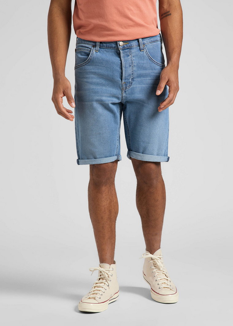 LEE 5 PKT SHORT MĘSKIE SZORTY KRÓTKIE SPODENKI JEANSOWE MID NELSON L73EMGLZ