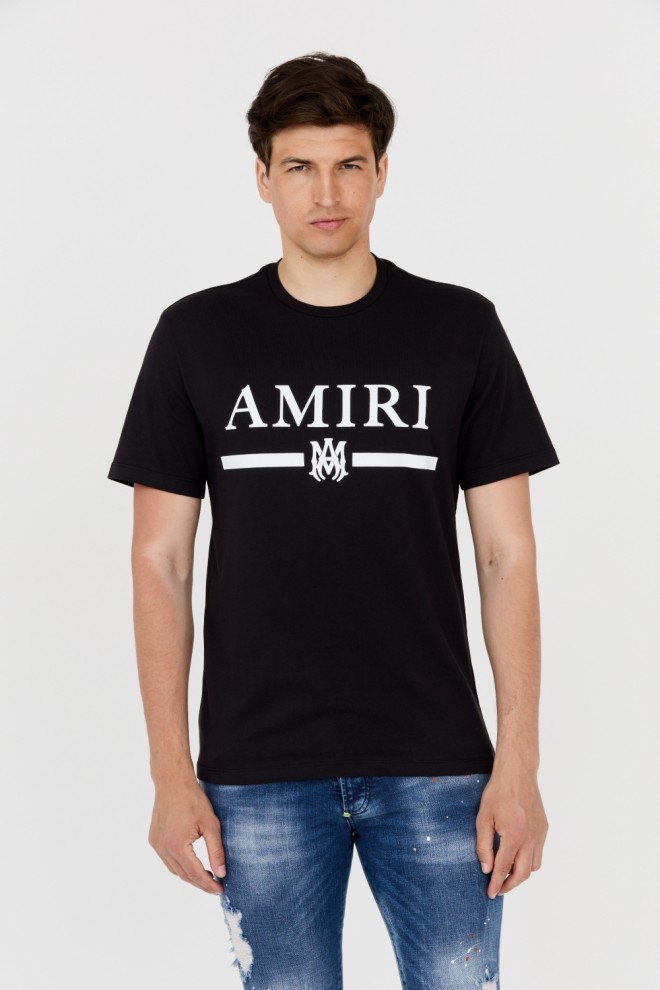 AMIRI T-shirt męski czarny z podkreślonym logo