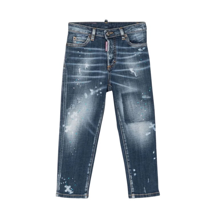 Jasne Jeansy Boston dla Dzieci Dsquared2