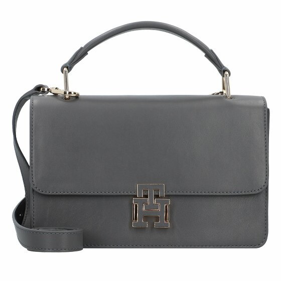 Tommy Hilfiger Pushlock Leather Torba Skórzany 25.5 cm grey