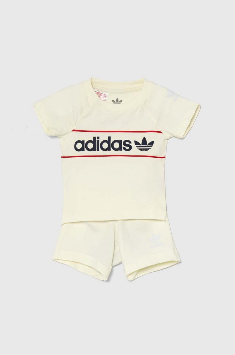 adidas Originals komplet niemowlęcy kolor beżowy