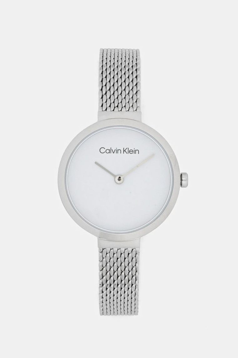 Calvin Klein zegarek damski kolor srebrny 25200082