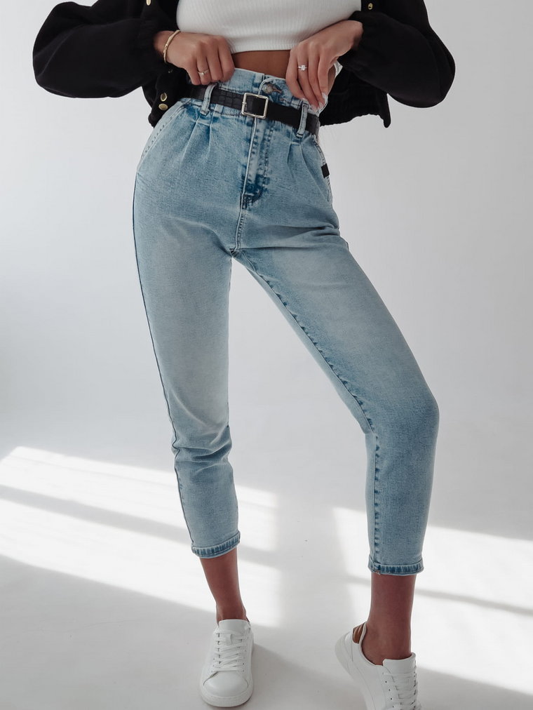 Spodnie jeansowe damskie OLAVOGA LERTA niebieskie