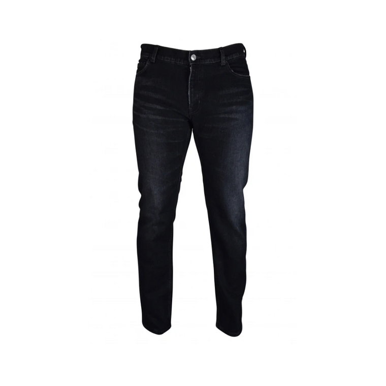 Czarne Jeansy w Stylu Vintage Slim-Fit Balenciaga