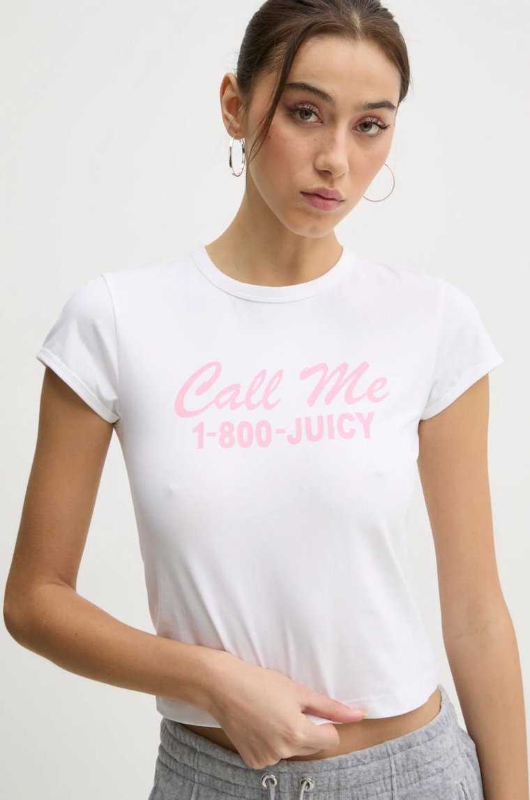 Juicy Couture t-shirt damski kolor beżowy JCGCT125020