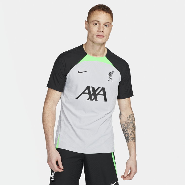 Męska koszulka piłkarska z dzianiny Nike Dri-FIT ADV Liverpool F.C. Strike Elite - Szary