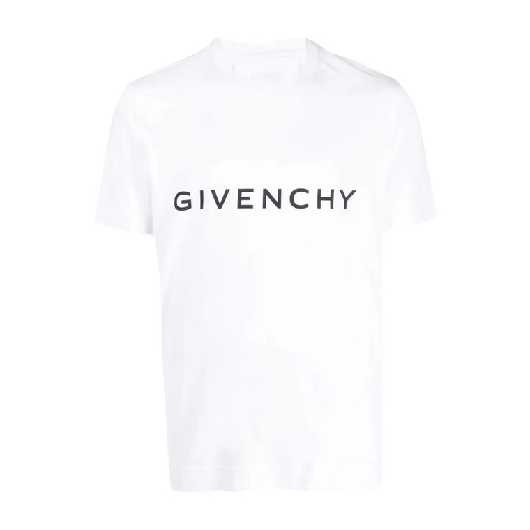 Koszulka z Logo z Bawełny Givenchy