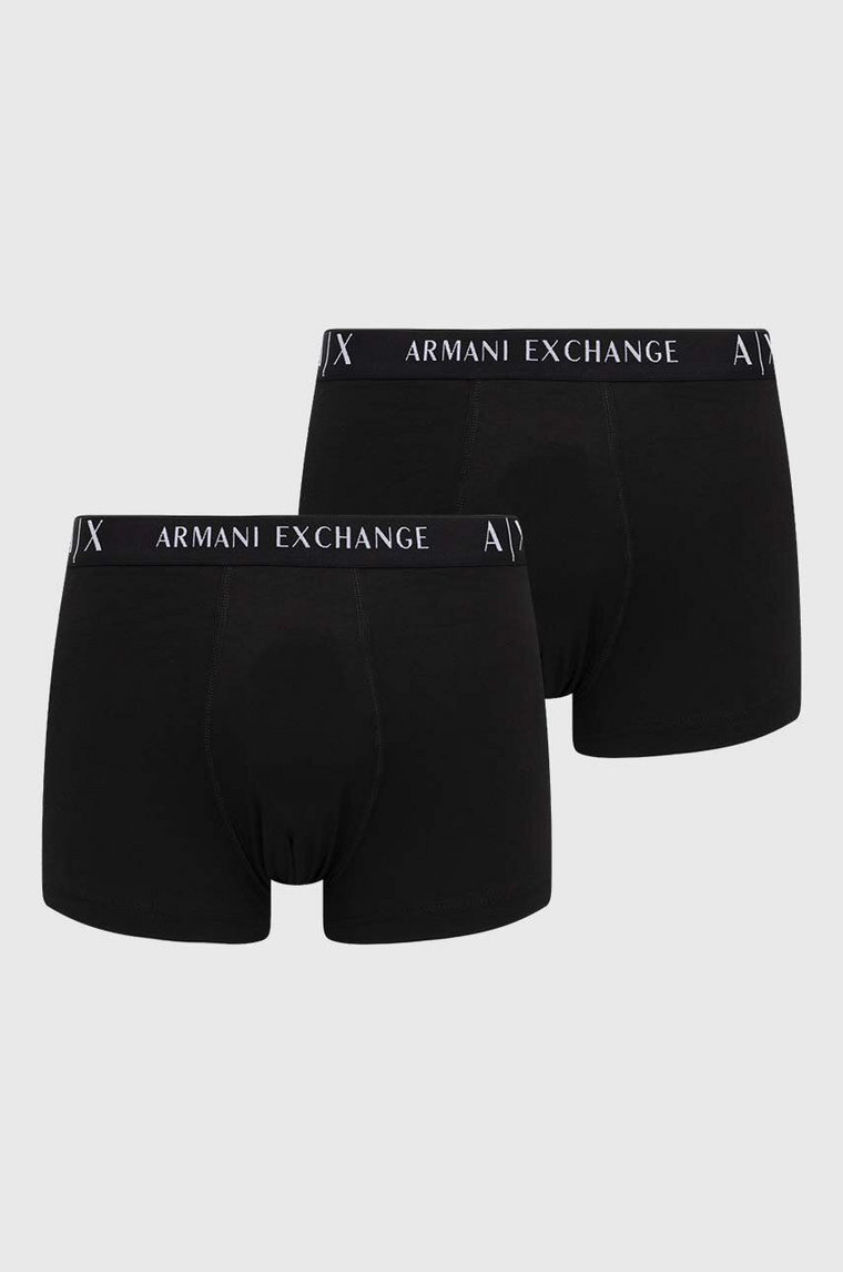 Armani Exchange bokserki 2-pack męskie kolor czarny 957027 CC282 NOS