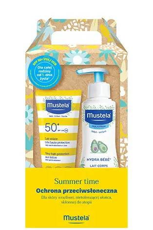 Mustela Sun Zestaw Summer Time (Mleczko 100ml + Hydra Bebe Mleczko 300ml)